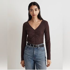 Madewell NWT semi sheer top